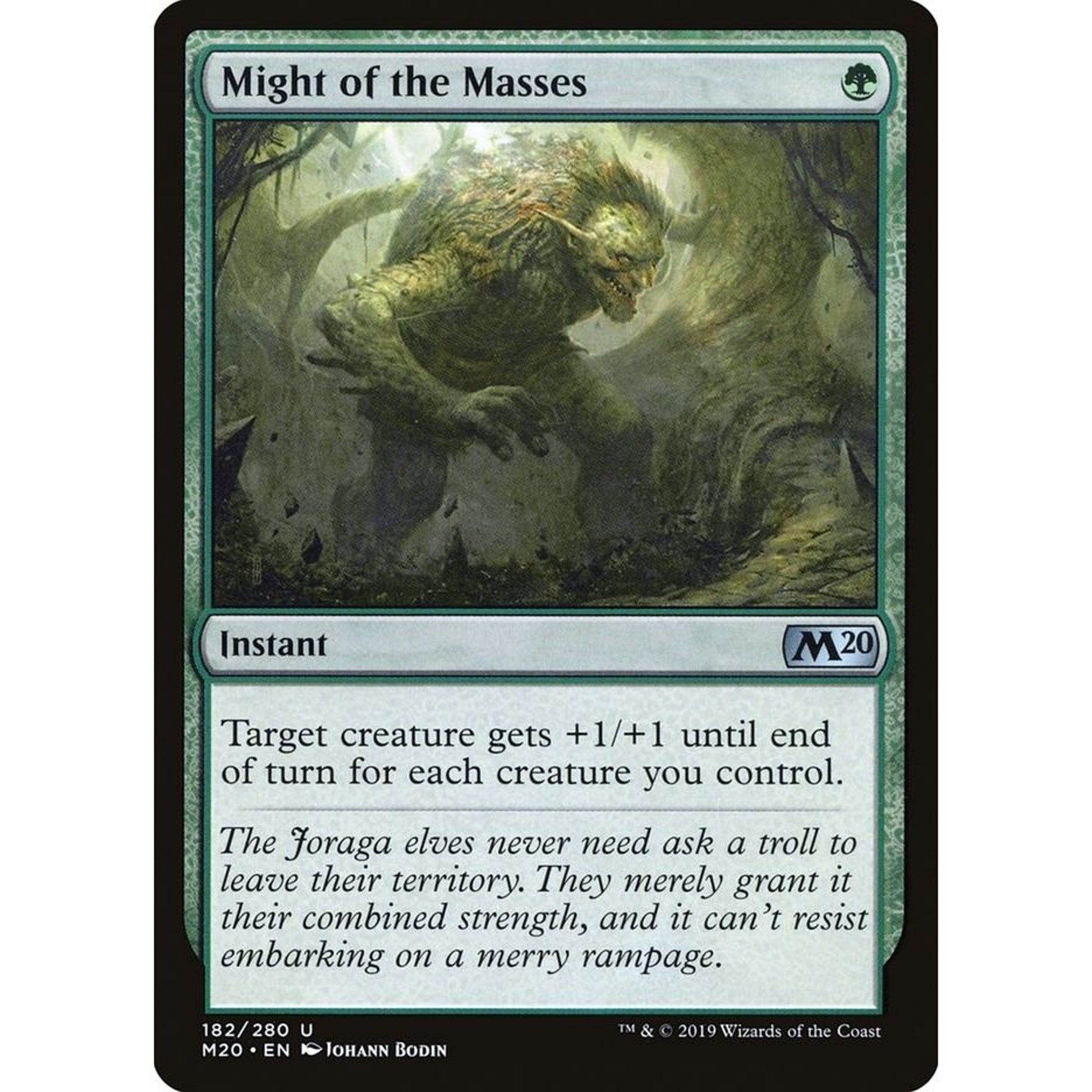 Image for Might of the Masses (182) (M20) - Magic: The Gathering