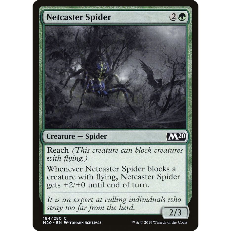 Image for Netcaster Spider (184) (M20) - Magic: The Gathering