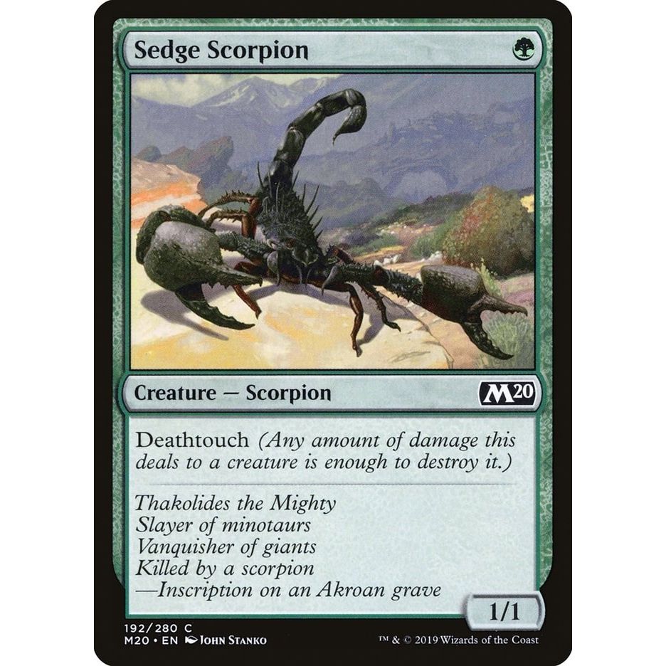 Image for Sedge Scorpion (192) (M20) - Magic: The Gathering
