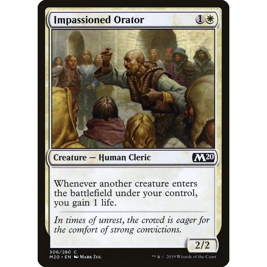 Image for Impassioned Orator (306) (M20) - Magic: The Gathering