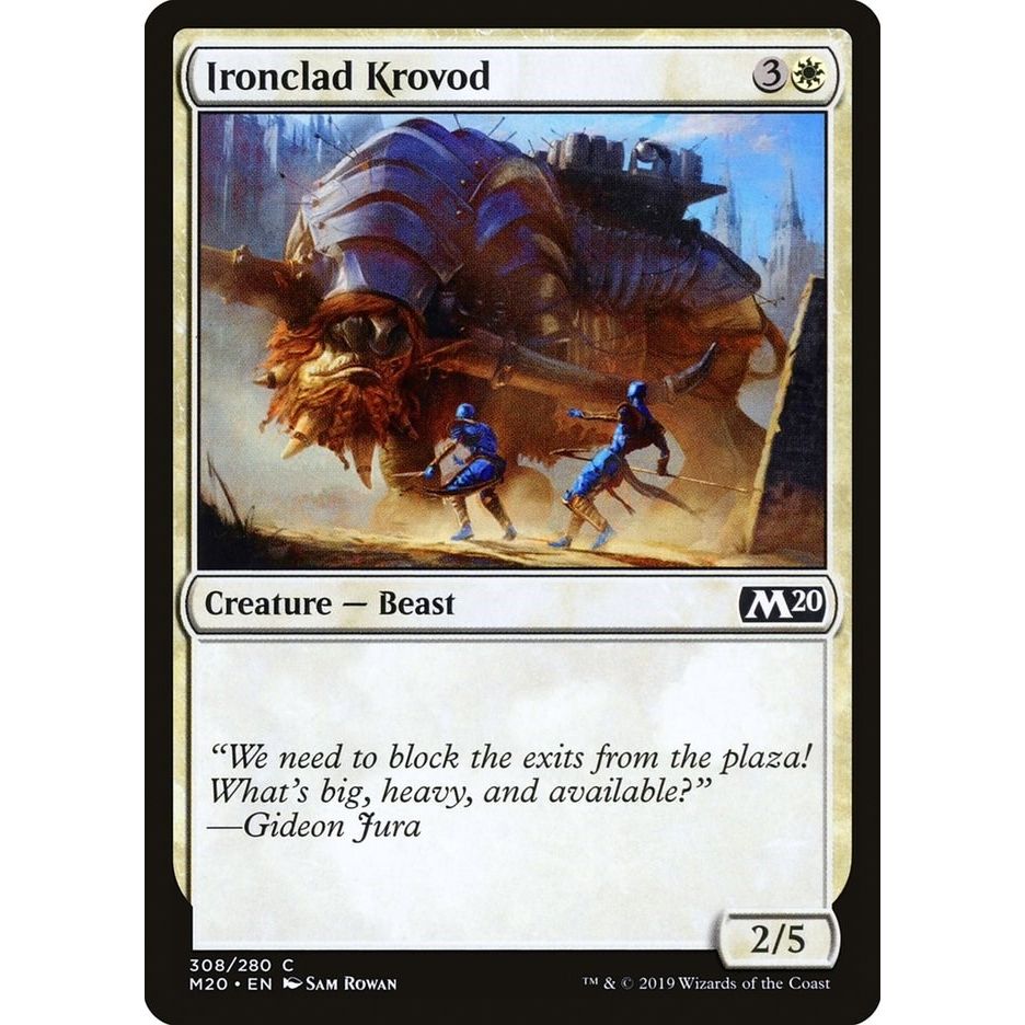 Image for Ironclad Krovod (308) (M20) - Magic: The Gathering