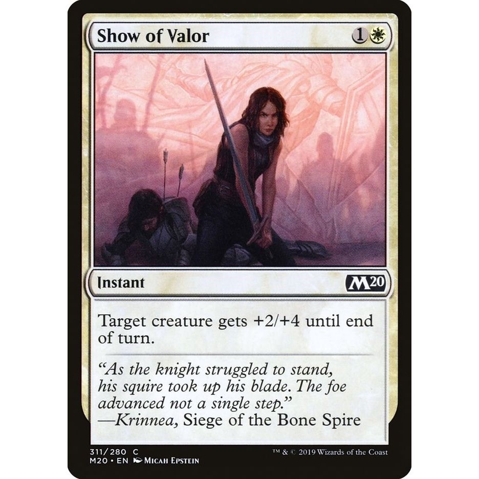 Image for Show of Valor (311) (M20) - Magic: The Gathering