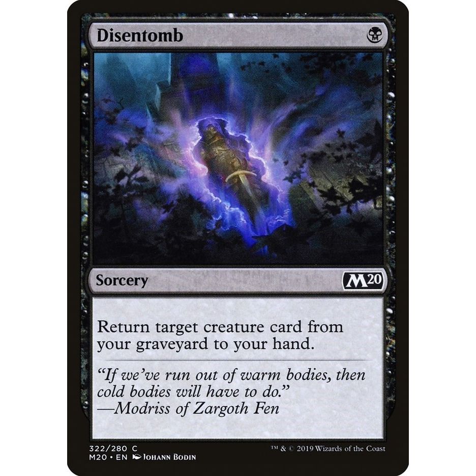 Image for Disentomb (322) (M20) - Magic: The Gathering