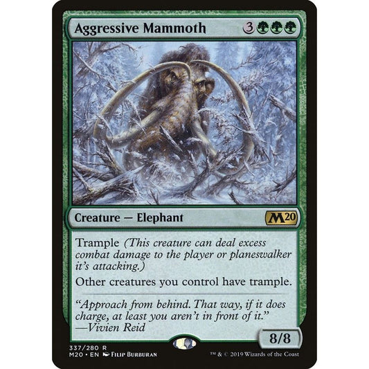 Image for Aggressive Mammoth (337) (M20) - Magic: The Gathering