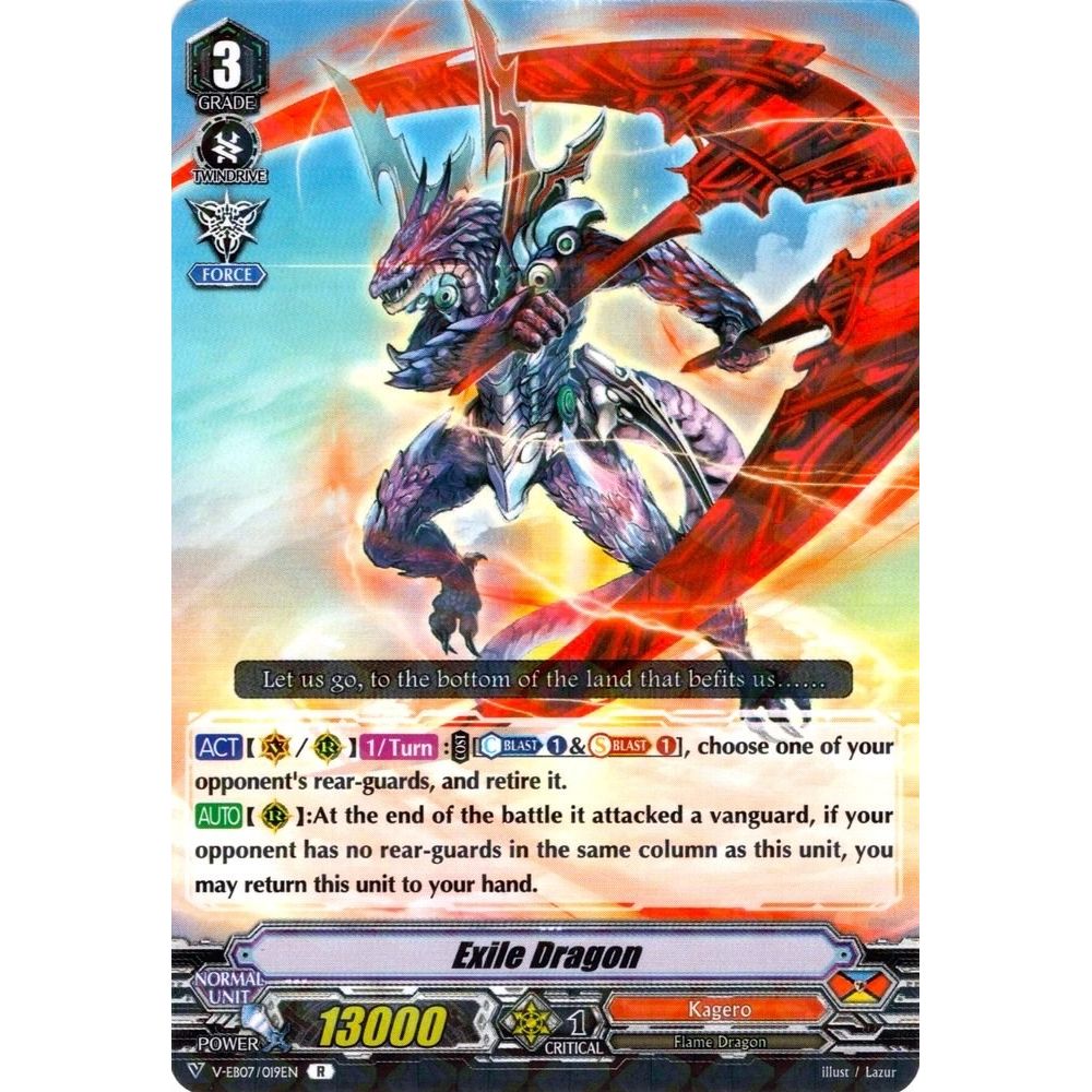 Image for Exile Dragon (V-EB07/019EN) (V-EB07) - Cardfight Vanguard