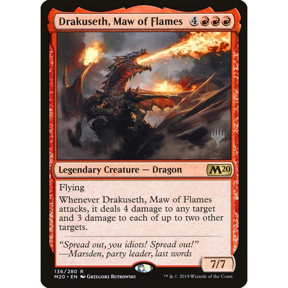 Image for Drakuseth, Maw of Flames (136) (PPM20) - Magic: The Gathering
