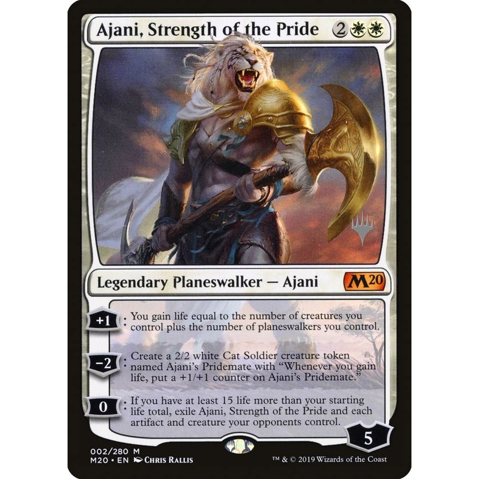 Image for Ajani, Strength of the Pride (2) (PPM20) - Magic: The Gathering