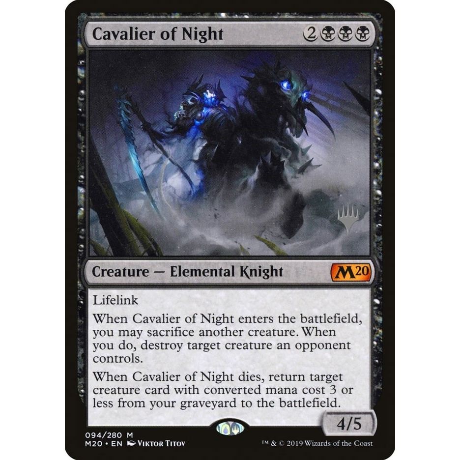 Image for Cavalier of Night (94) (PPM20) - Magic: The Gathering