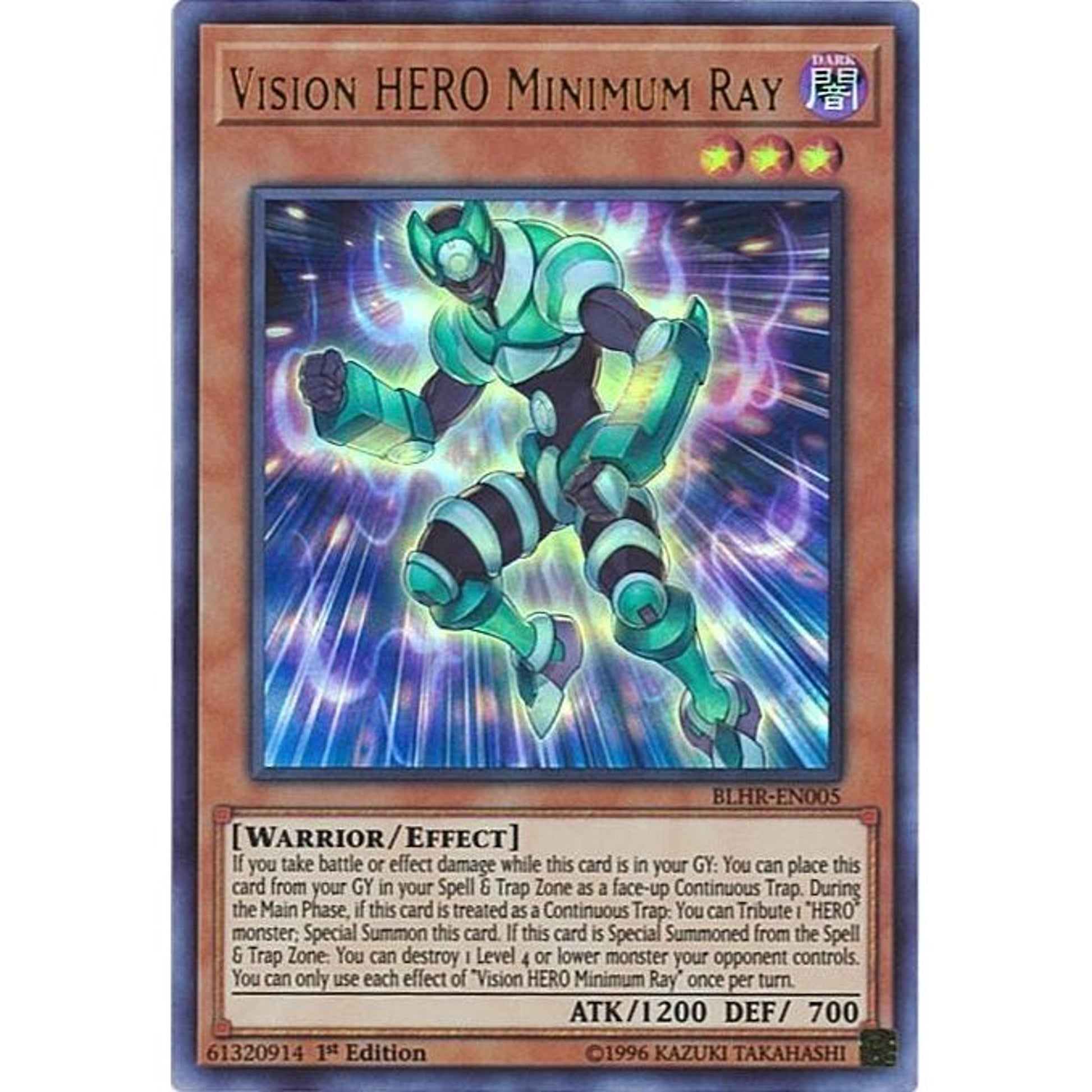 Image for Vision HERO Minimum Ray (BLHR-EN005) (BLHR) - YuGiOh