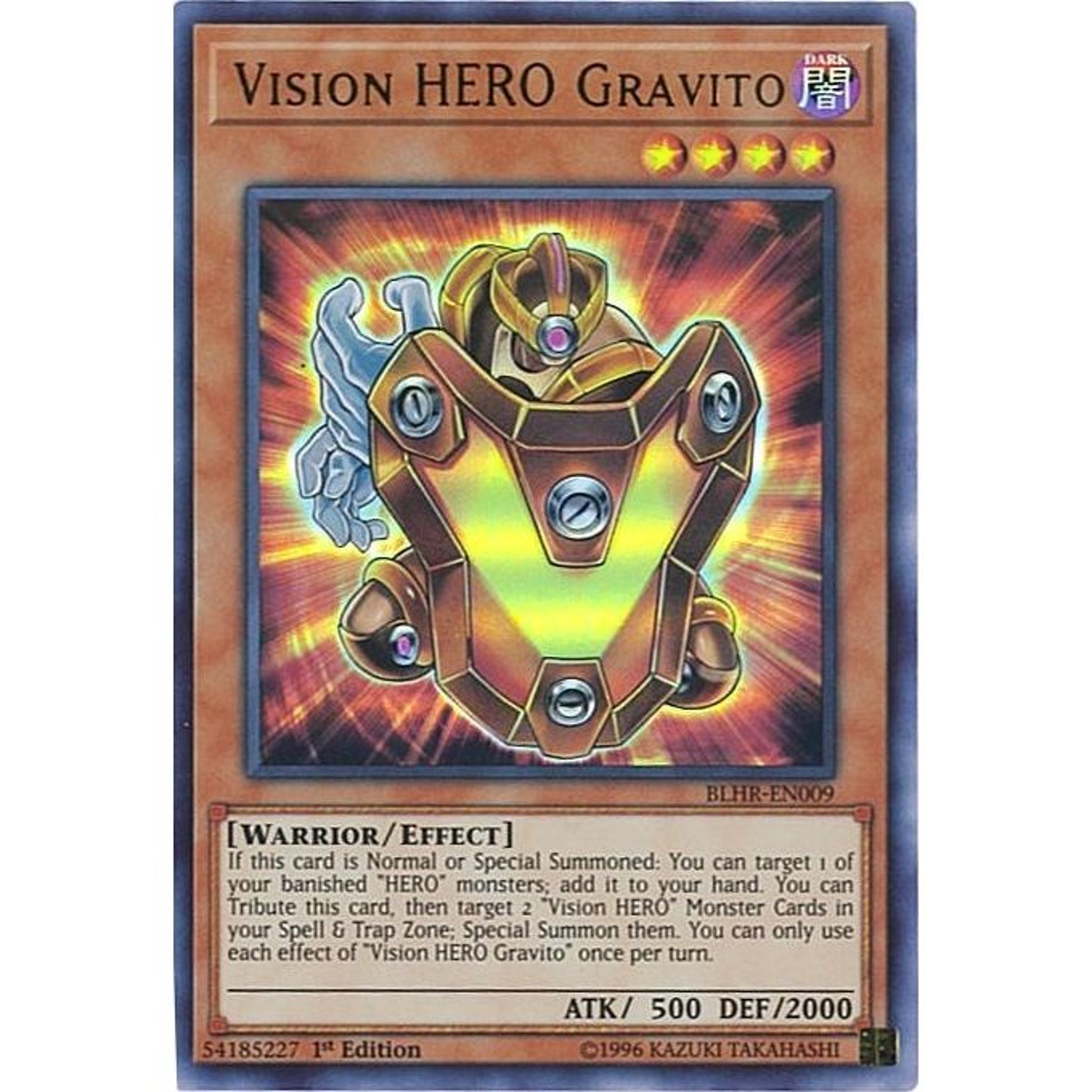 Image for Vision HERO Gravito (BLHR-EN009) (BLHR) - YuGiOh