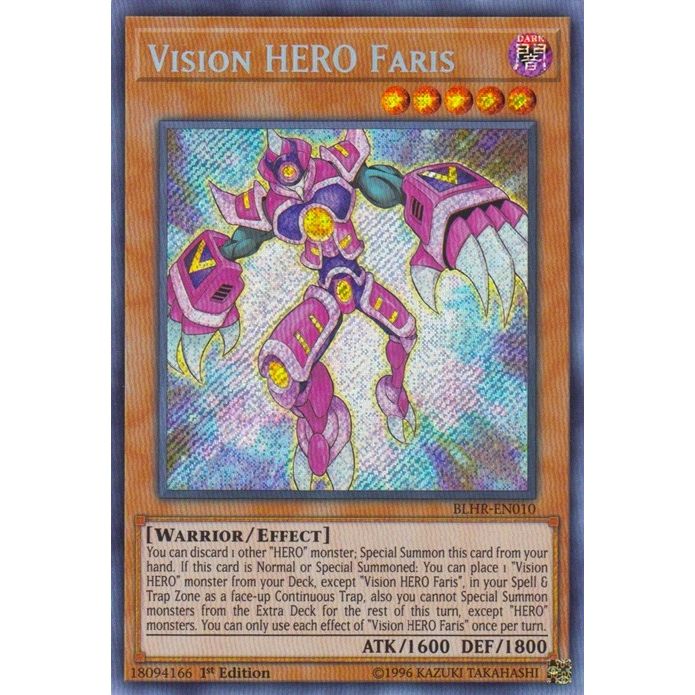 Image for Vision HERO Faris (BLHR-EN010) (BLHR) - YuGiOh