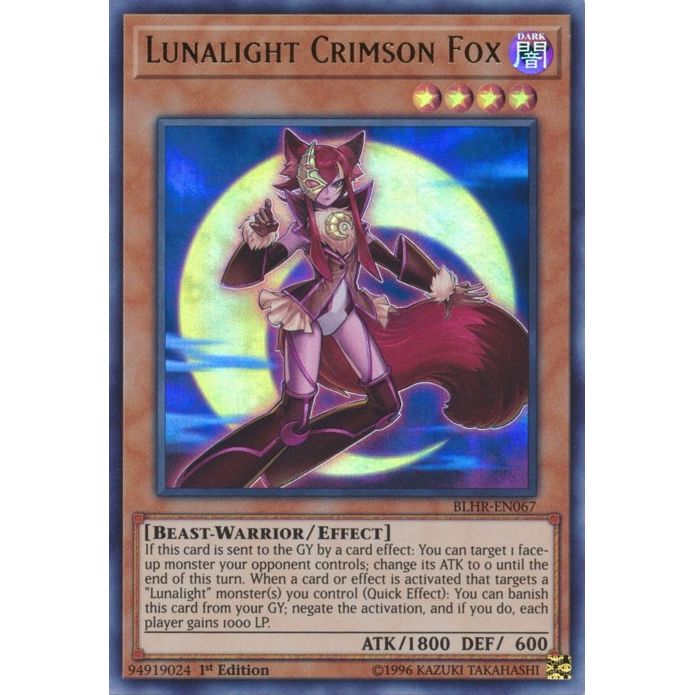 Image for Lunalight Crimson Fox (BLHR-EN067) (BLHR) - YuGiOh