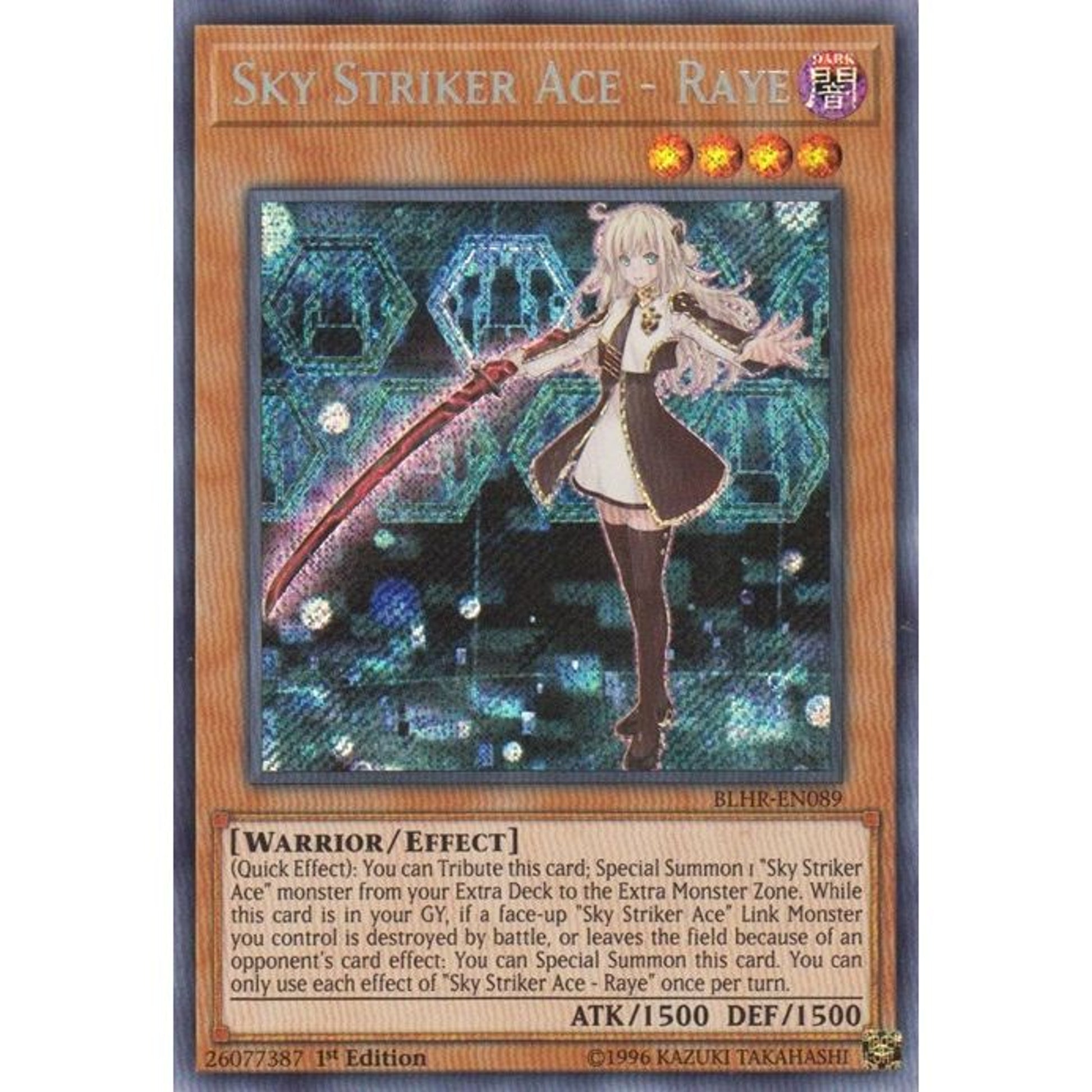 Image for Sky Striker Ace - Raye (BLHR-EN089) (BLHR) - YuGiOh