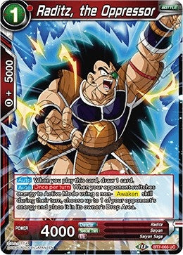 Image for Raditz, the Oppressor (BT7-003) (DBS-B07) - Dragon Ball Super: Masters