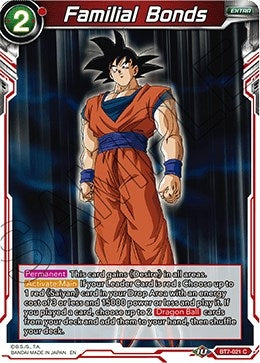 Image for Familial Bonds (BT7-021) (DBS-B07) - Dragon Ball Super: Masters