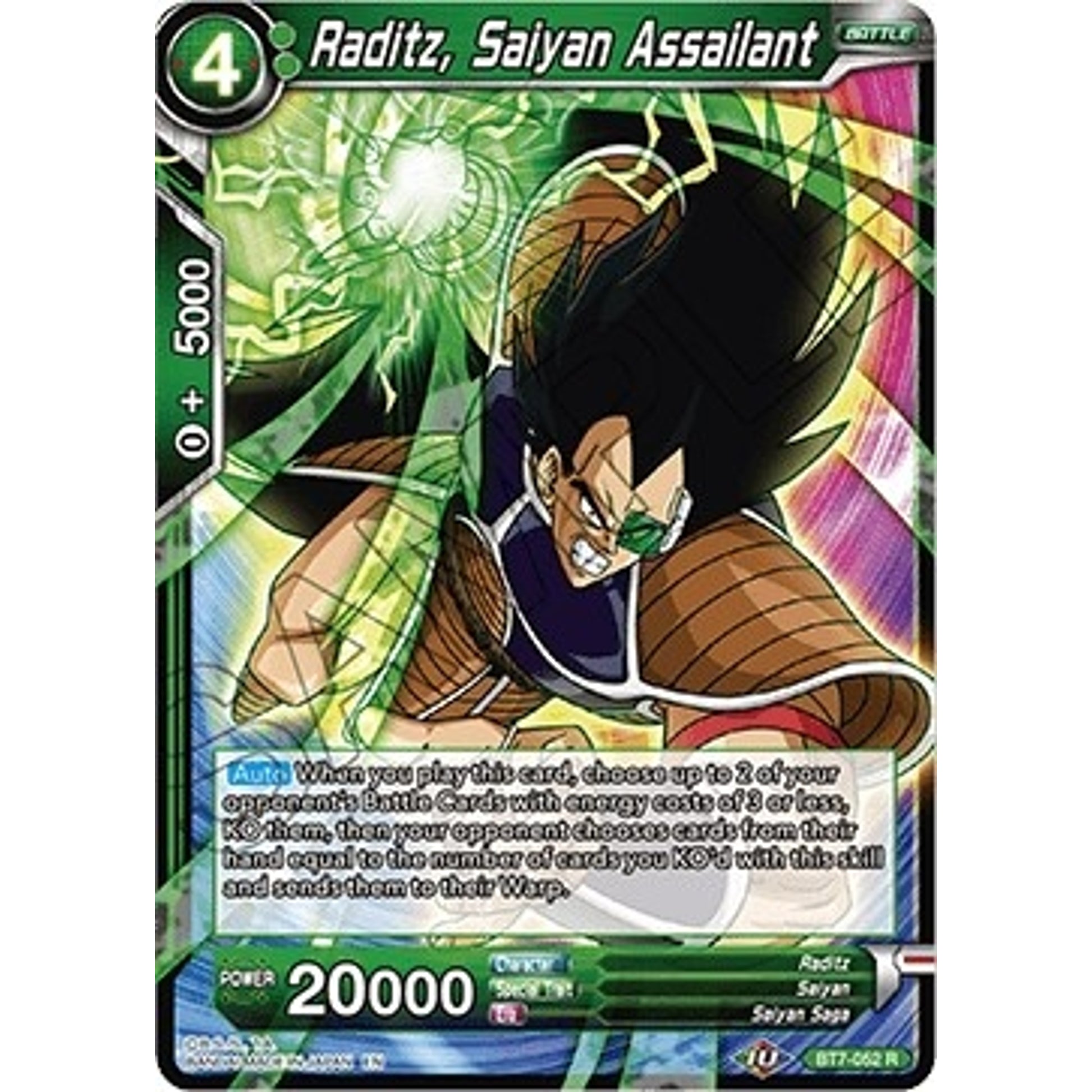 Image for Raditz, Saiyan Assailant (BT7-052) (DBS-B07) - Dragon Ball Super: Masters