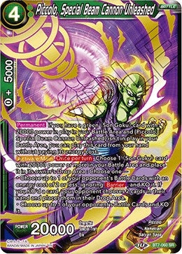 Image for Piccolo, Special Beam Cannon Unleashed (BT7-060) (DBS-B07) - Dragon Ball Super: Masters