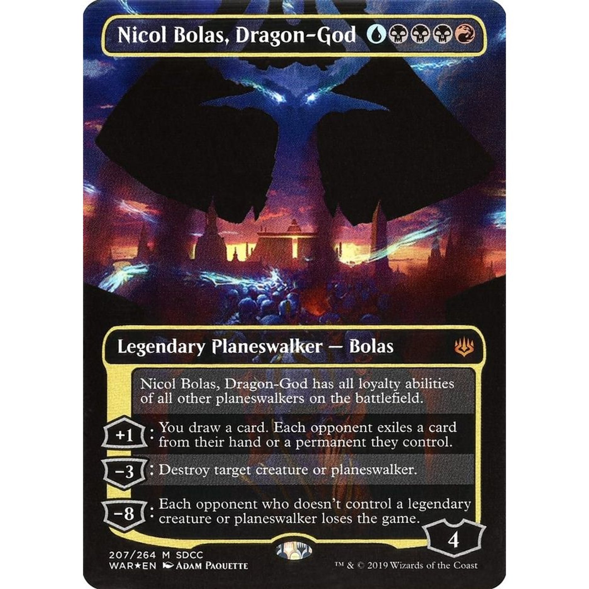 Image for Nicol Bolas, Dragon-God (SDCC 2019 Exclusive) (207) (MEDIA) - Magic: The Gathering