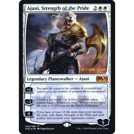 Image for Ajani, Strength of the Pride (2) (PRE) - Magic: The Gathering