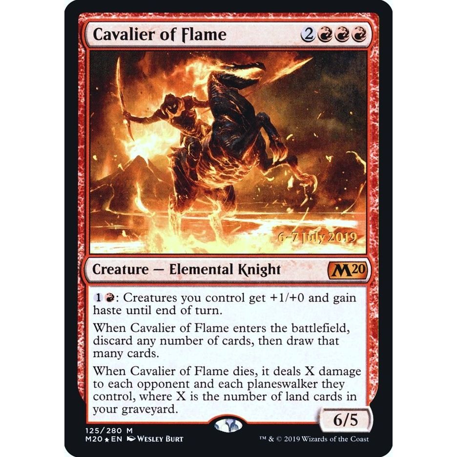 Image for Cavalier of Flame (125) (PRE) - Magic: The Gathering
