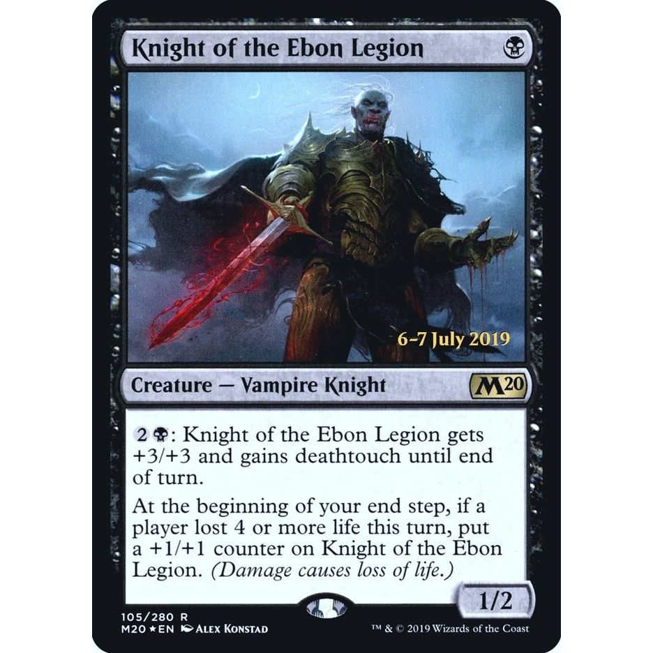 Image for Knight of the Ebon Legion (105) (PRE) - Magic: The Gathering