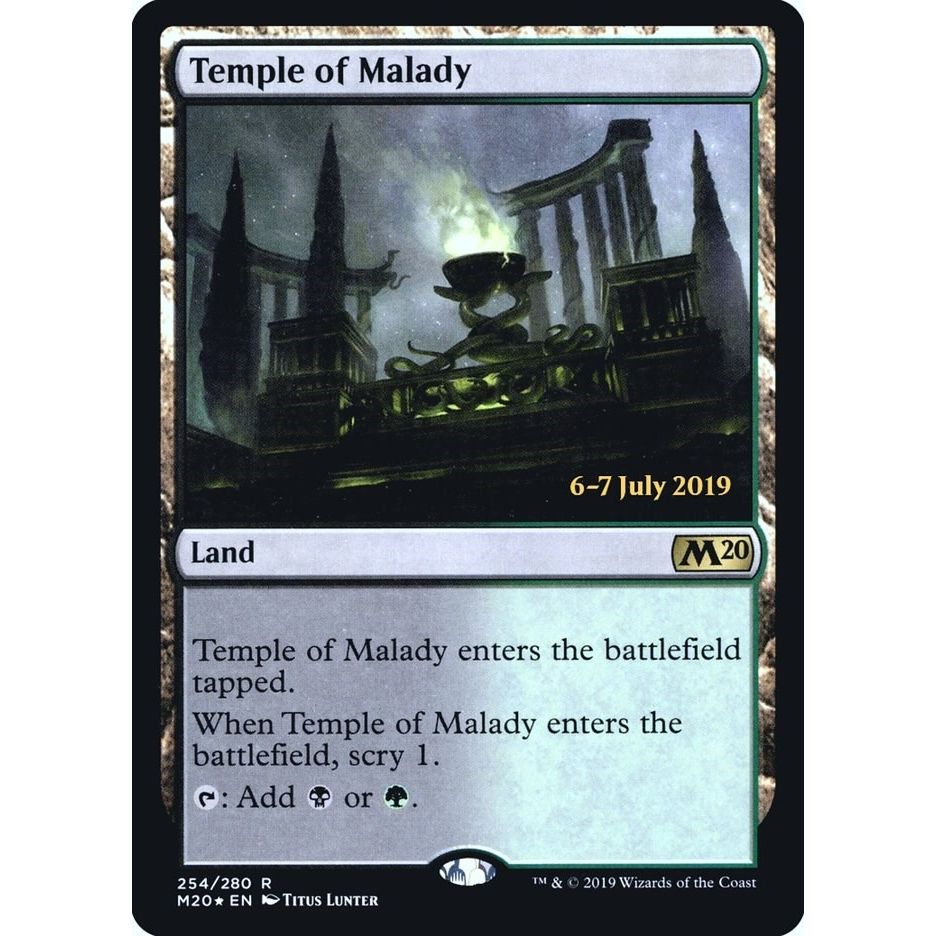 Image for Temple of Malady (M20) (254) (PRE) - Magic: The Gathering