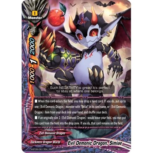 Image for Evil Demonic Dragon, Simiae (S-BT05/0017EN) (S-BT05) - Future Card BuddyFight