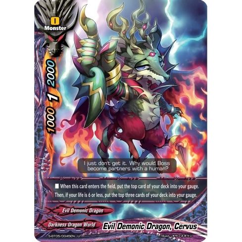 Image for Evil Demonic Dragon, Cervus (S-BT05/0045EN) (S-BT05) - Future Card BuddyFight