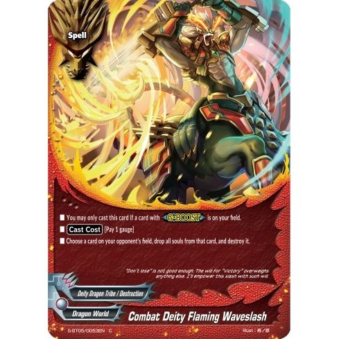Image for Combat Deity Flaming Waveslash (S-BT05/0053EN) (S-BT05) - Future Card BuddyFight