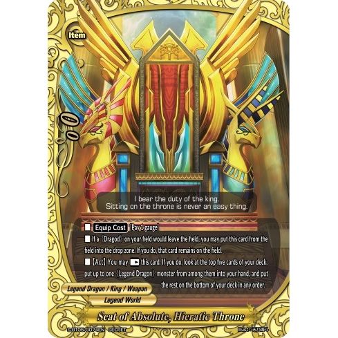 Image for Seat of Absolute, Hieratic Throne (S-BT05/0074EN) (S-BT05) - Future Card BuddyFight