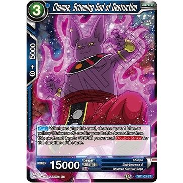 Image for Champa, Scheming God of Destruction (XD1-03) (DBS-B07) - Dragon Ball Super: Masters