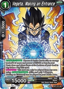 Image for Vegeta, Making an Entrance (BT7-101) (DBS-B07) - Dragon Ball Super: Masters