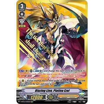 Image for Blazing Lion, Platina Ezel (SVR) (V-BT05/SV03EN) (V-BT05) - Cardfight Vanguard