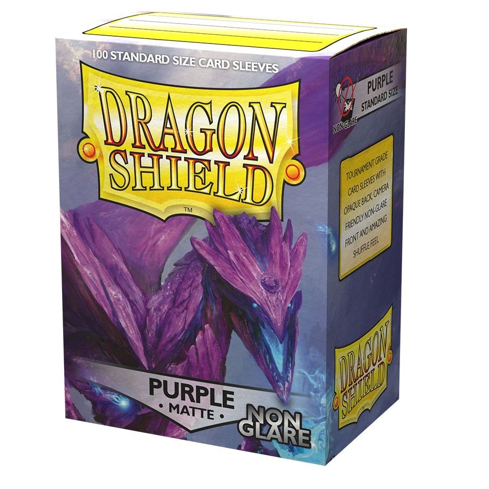 Image for Dragon Shield Non-Glare Matte Purple Sleeves (100-Pack) - Card Sleeves