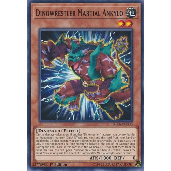 Image for Dinowrestler Martial Ankylo (RIRA-EN006) (RIRA) - YuGiOh