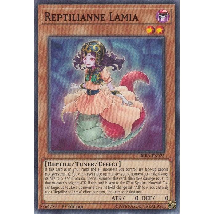 Image for Reptilianne Lamia (RIRA-EN025) (RIRA) - YuGiOh