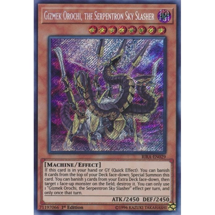 Image for Gizmek Orochi, the Serpentron Sky Slasher (RIRA-EN029) (RIRA) - YuGiOh