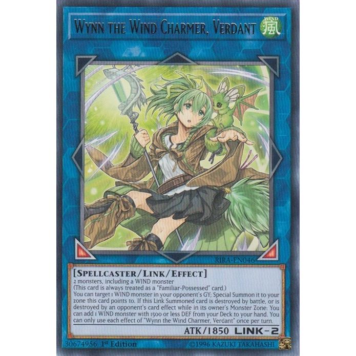 Image for Wynn the Wind Charmer, Verdant (RIRA-EN046) (RIRA) - YuGiOh