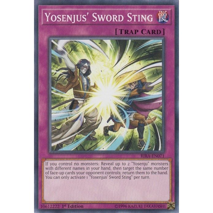 Image for Yosenjus' Sword Sting (RIRA-EN071) (RIRA) - YuGiOh