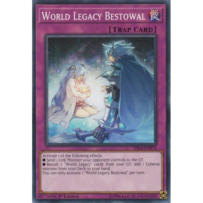 Image for World Legacy Bestowal (RIRA-EN074) (RIRA) - YuGiOh