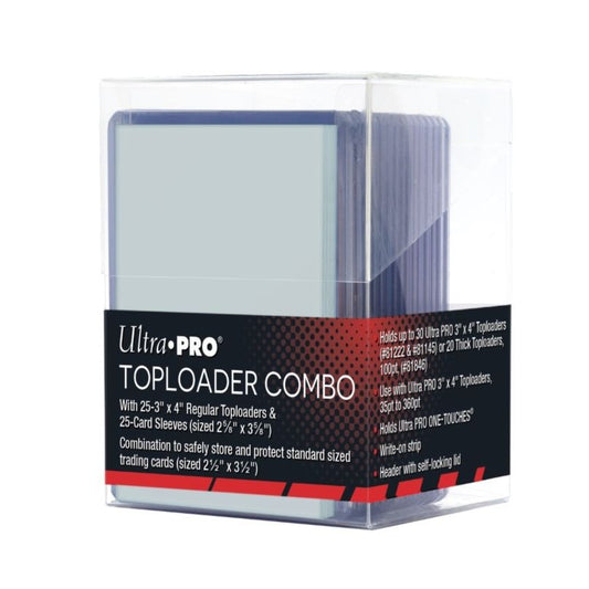 Image for 3" x 4" Clear Toploader Combo (25-Count) - Collectible Storage