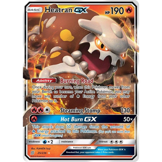 Image for Heatran GX (25/236) (SM11) - Pokemon