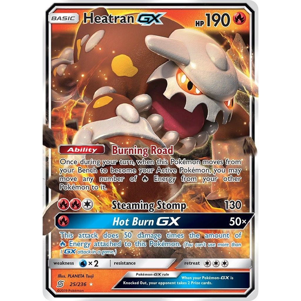 Image for Heatran GX (25/236) (SM11) - Pokemon