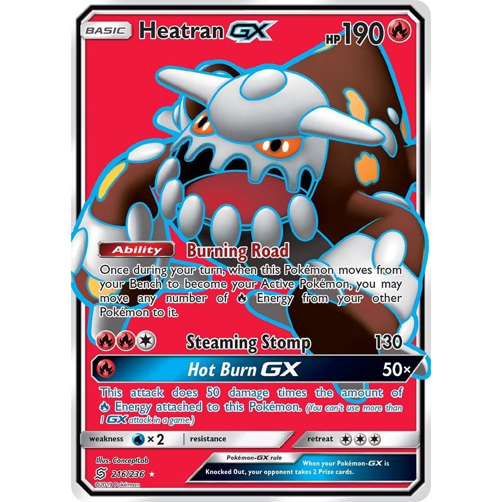 Image for Heatran GX (Full Art) (216/236) (SM11) - Pokemon