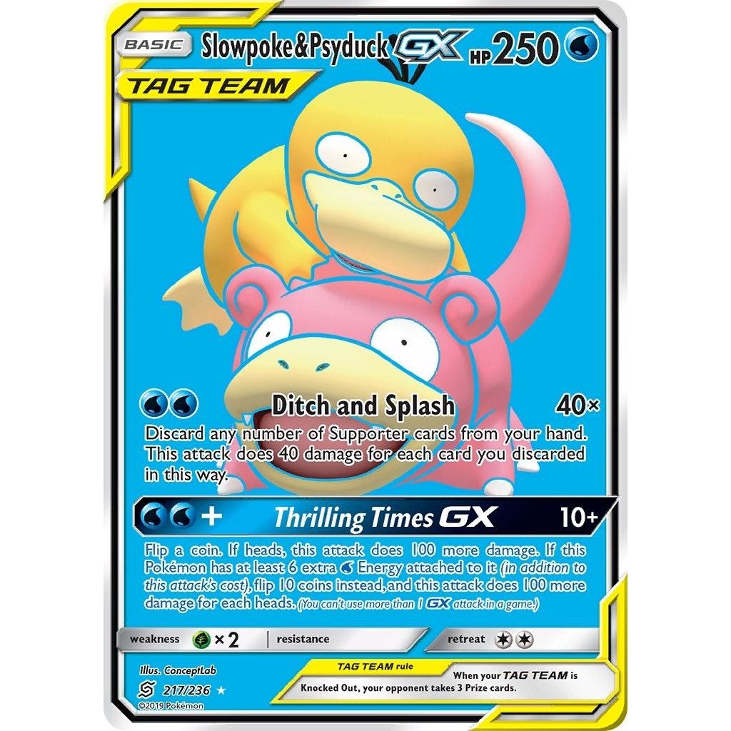 Image for Slowpoke & Psyduck GX (Full Art) (217/236) (SM11) - Pokemon