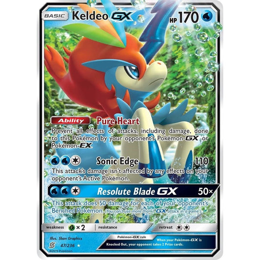 Image for Keldeo GX (47/236) (SM11) - Pokemon