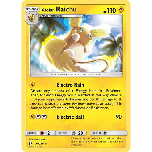 Image for Alolan Raichu (57/236) (SM11) - Pokemon
