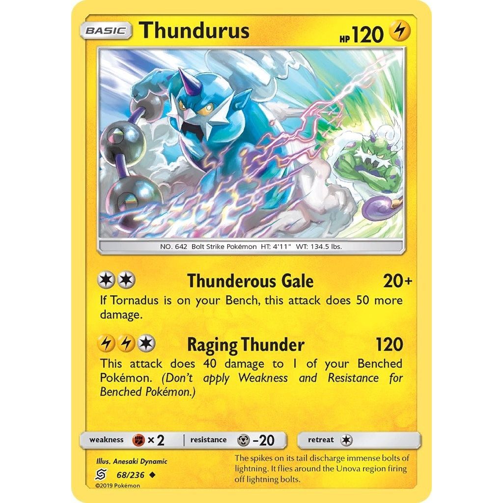 Image for Thundurus (68/236) (SM11) - Pokemon