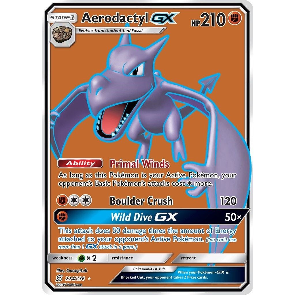 Image for Aerodactyl GX (Full Art) (224/236) (SM11) - Pokemon