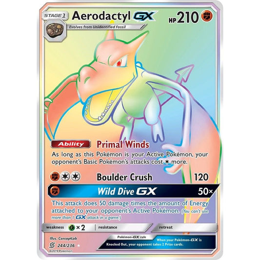 Image for Aerodactyl GX (Secret) (244/236) (SM11) - Pokemon